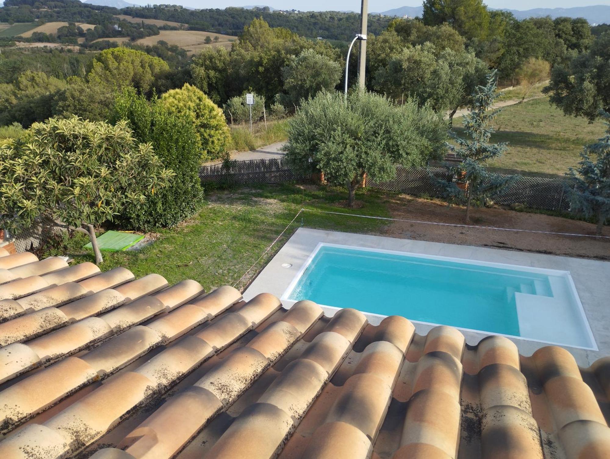 Willa Casa Familiar Con Piscina Llica d'Amunt Zewnętrze zdjęcie