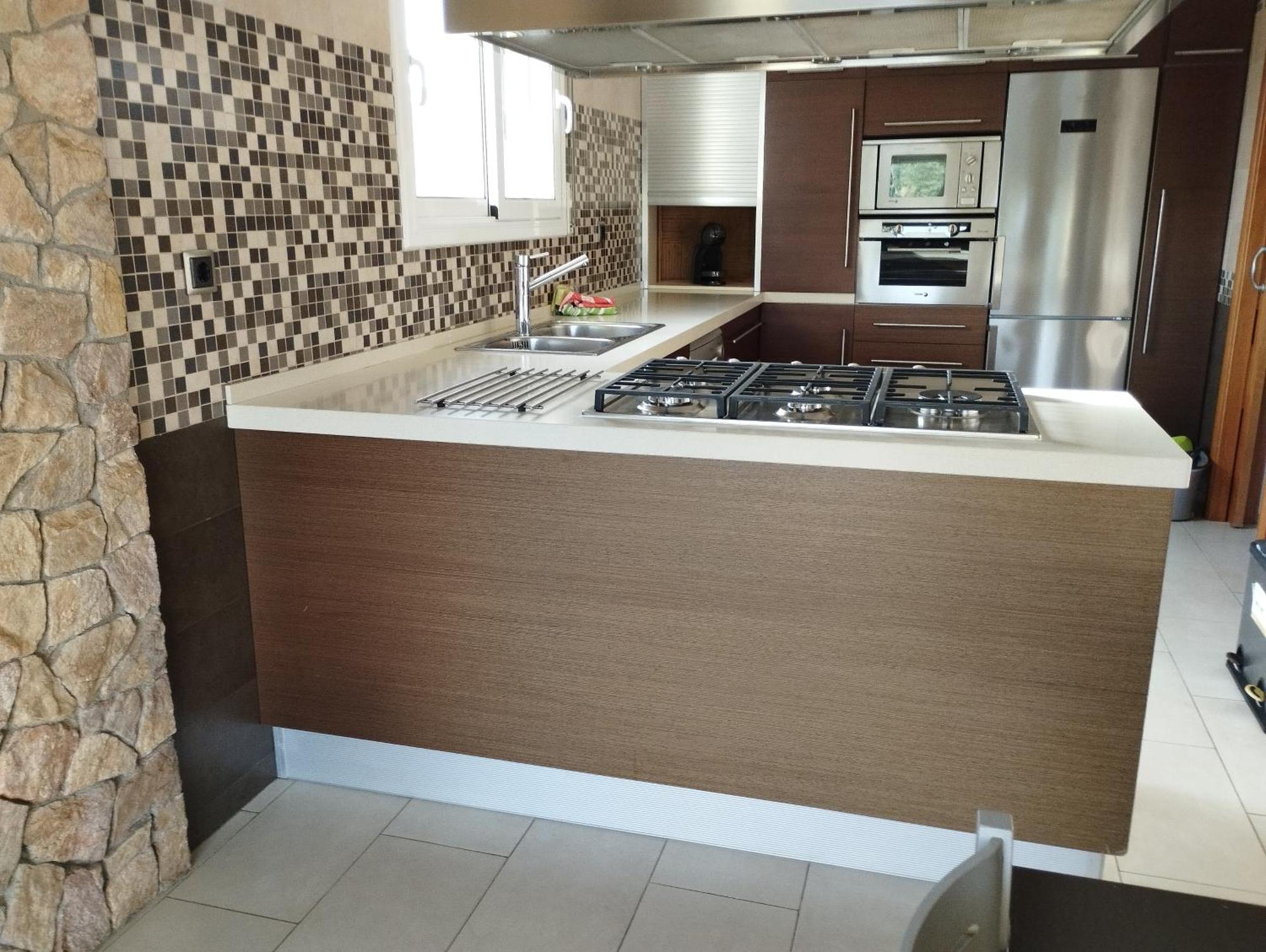 Willa Casa Familiar Con Piscina Llica d'Amunt Zewnętrze zdjęcie